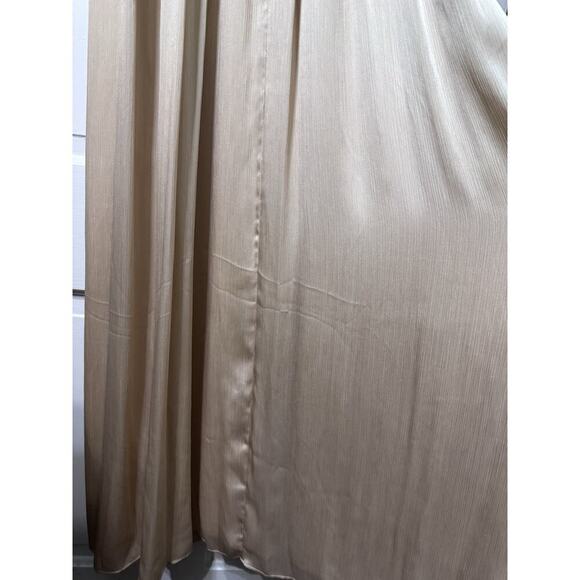 NWT Sachin Babi Champagne Full “Jessica” Maxi Gown Front Slit Size 4 - Picture 8 of 11